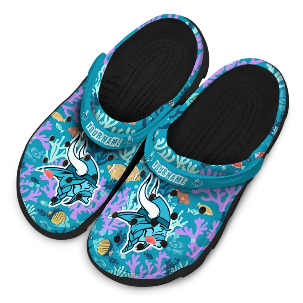 personalized minnesota vikings tropical fish ocean clogs latest model personalized minnesota vikings tropical fish ocean clogs latest model