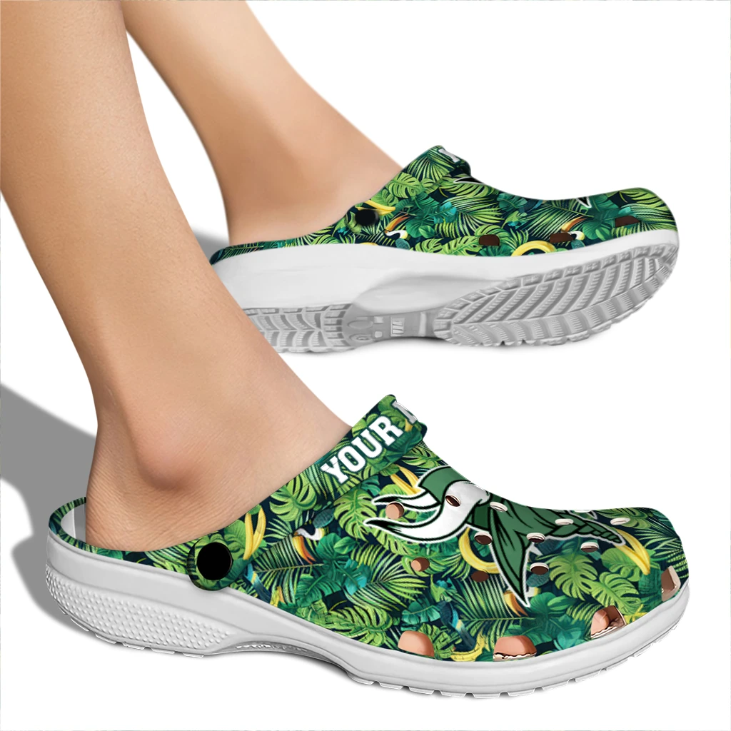 personalized minnesota vikings tropical leaves clogs fashion forward personalized minnesota vikings tropical leaves clogs fashion forward