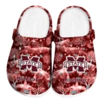 personalized mississippi state bulldogs snowy hills clogs best selling