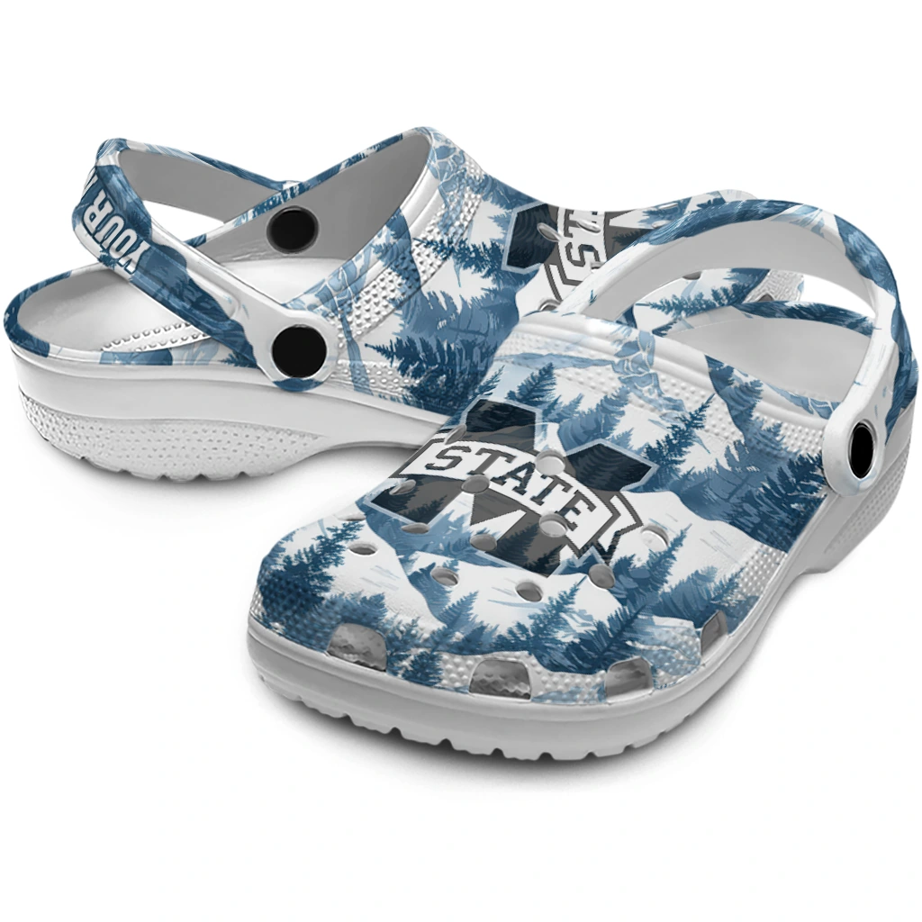 personalized mississippi state bulldogs snowy mountains clogs high quality personalized mississippi state bulldogs snowy mountains clogs high quality