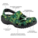 personalized missouri tigers tropical leaves clogs best selling