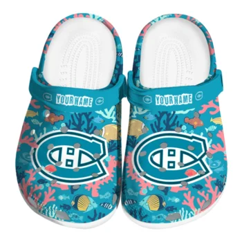 personalized montreal canadiens tropical fish ocean clogs best selling