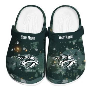 personalized nashville predators deer nightscape clogs best selling