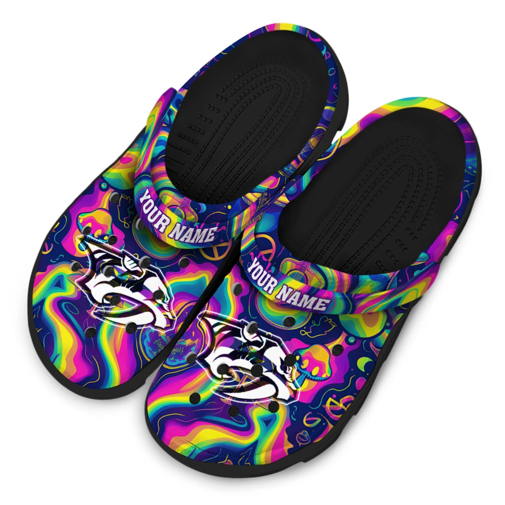 personalized nashville predators swirling mushrooms clogs latest model personalized nashville predators swirling mushrooms clogs latest model