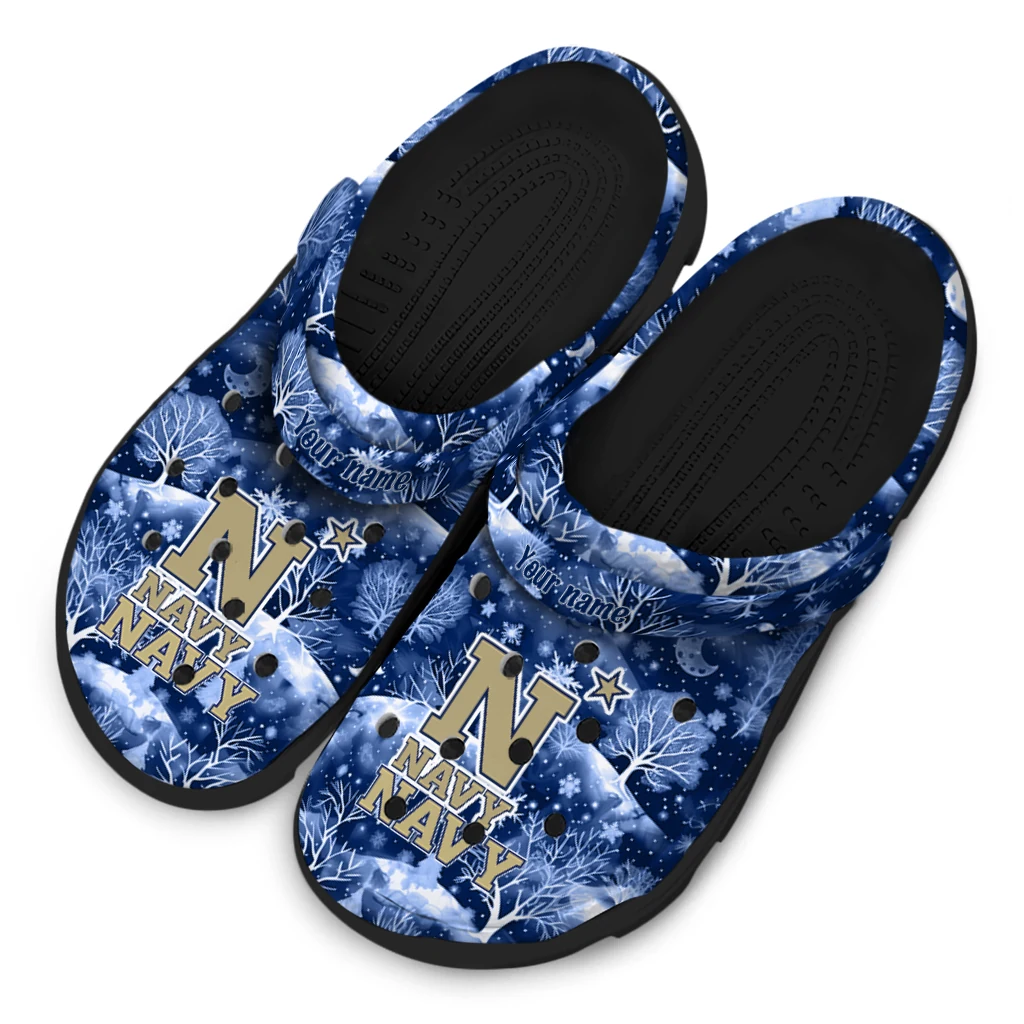 personalized navy midshipmen snowy hills clogs latest model personalized navy midshipmen snowy hills clogs latest model