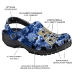 personalized navy midshipmen snowy hills clogs best selling