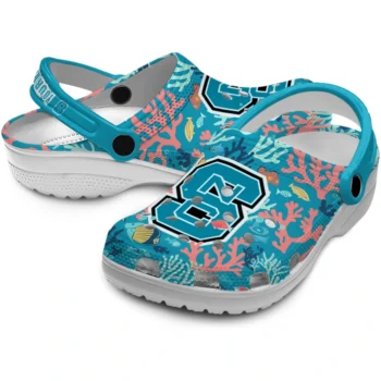 personalized nc state wolfpack tropical fish ocean clogs high quality