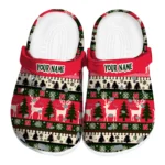 personalized nebraska cornhuskers christmas motif clogs best selling