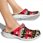 personalized nebraska cornhuskers christmas motif clogs best selling