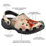 personalized nebraska cornhuskers desert cactus pattern clogs best selling