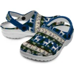 personalized nevada wolf pack christmas motif clogs best selling