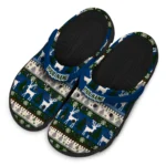 personalized nevada wolf pack christmas motif clogs best selling