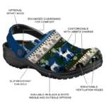 personalized nevada wolf pack christmas motif clogs best selling
