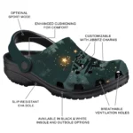 personalized nevada wolf pack deer nightscape clogs best selling