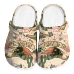 personalized nevada wolf pack desert cactus pattern clogs best selling