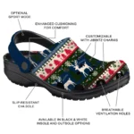 personalized new england patriots christmas motif clogs best selling