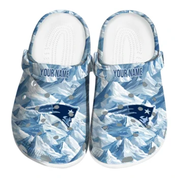 personalized new england patriots mountain artwork clogs best selling