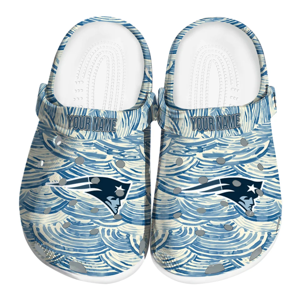 personalized new england patriots sea swirls clogs best selling personalized new england patriots sea swirls clogs best selling