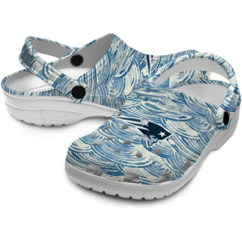 personalized new england patriots sea swirls clogs high quality