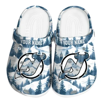 personalized new jersey devils snowy mountains clogs best selling