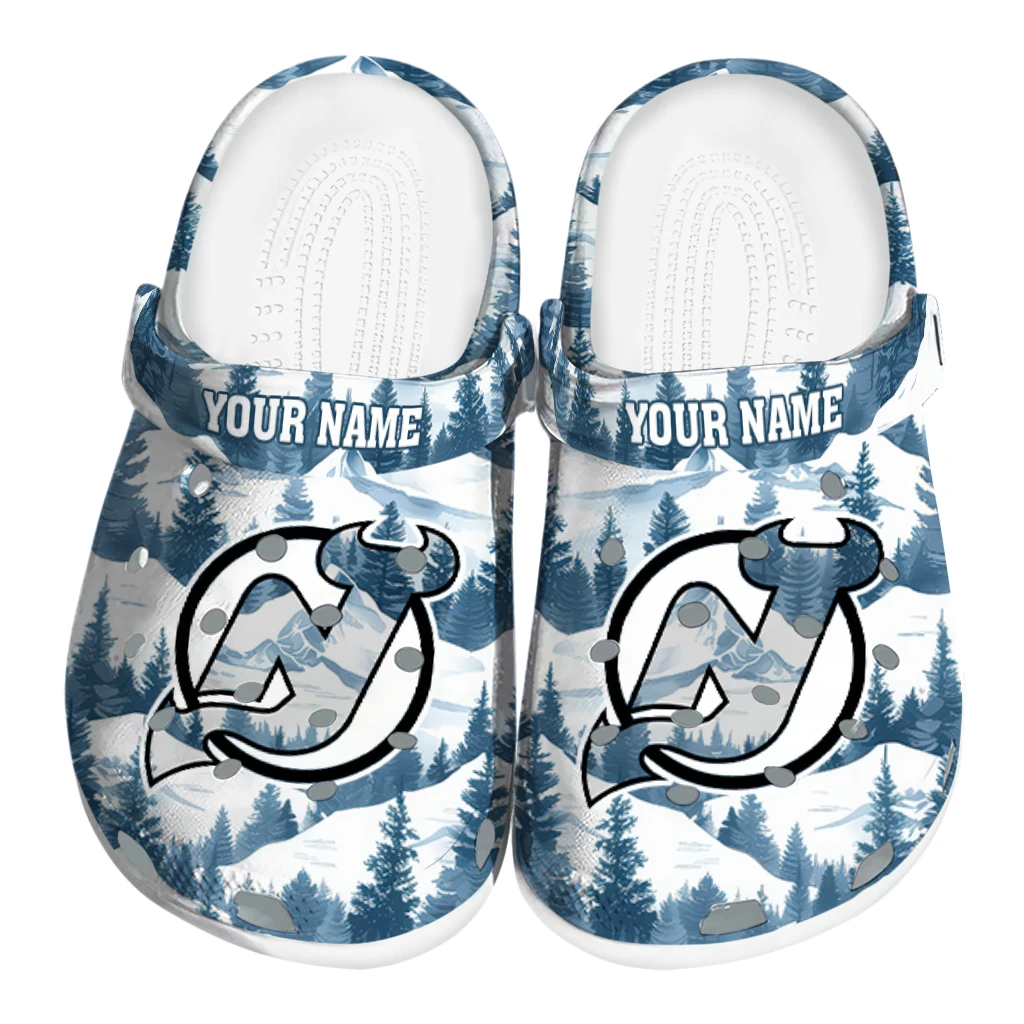 personalized new jersey devils snowy mountains clogs best selling personalized new jersey devils snowy mountains clogs best selling