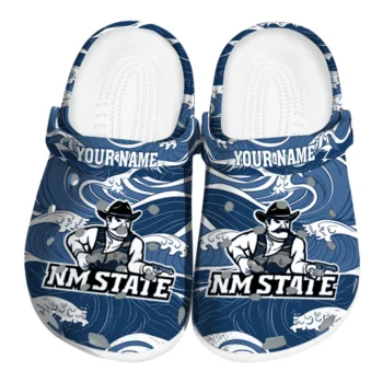 personalized new mexico state aggies wave flow clogs best selling