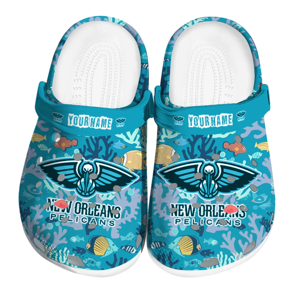 personalized new orleans pelicans tropical fish ocean clogs best selling personalized new orleans pelicans tropical fish ocean clogs best selling