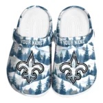 personalized new orleans saints snowy mountains clogs best selling