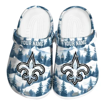 personalized new orleans saints snowy mountains clogs best selling