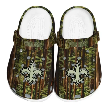 personalized new orleans saints woods forest designs clogs best selling