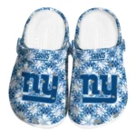 personalized new york giants snowflake mosaic clogs best selling
