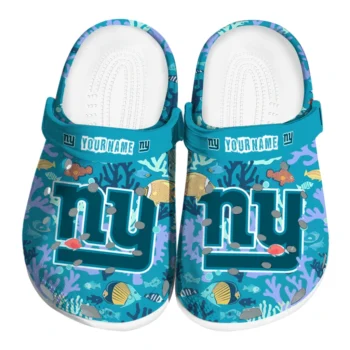 personalized new york giants tropical fish ocean clogs best selling