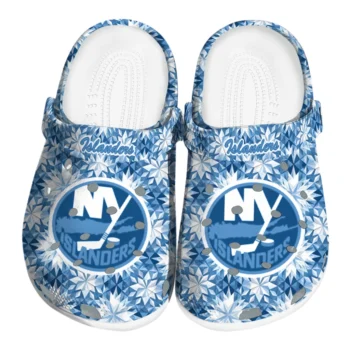 personalized new york islanders snowflake mosaic clogs best selling