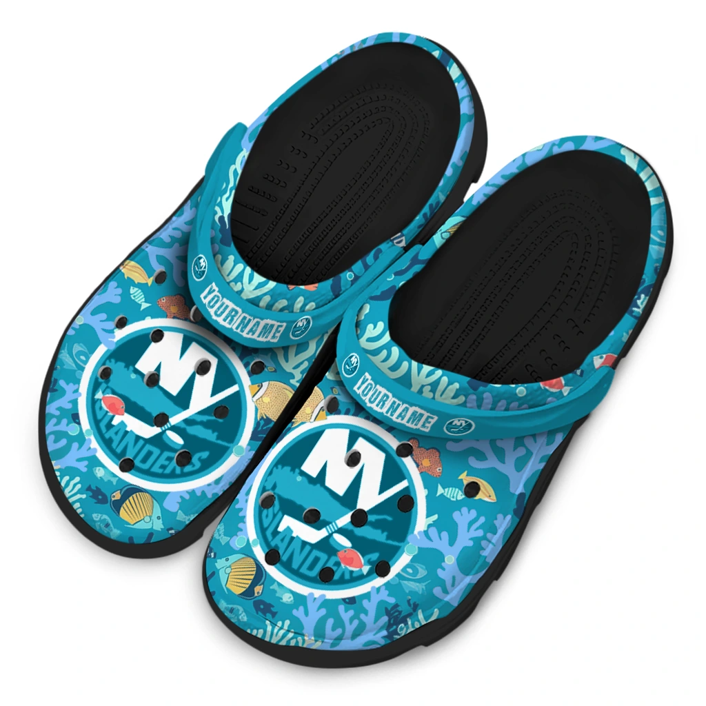 personalized new york islanders tropical fish ocean clogs latest model personalized new york islanders tropical fish ocean clogs latest model