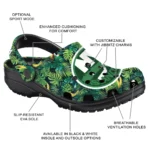 personalized new york islanders tropical leaves clogs best selling