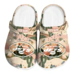 personalized new york jets desert cactus pattern clogs best selling