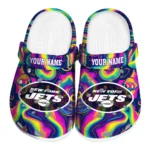personalized new york jets swirling mushrooms clogs best selling