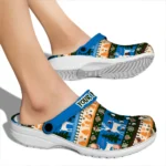 personalized new york knicks christmas motif clogs best selling