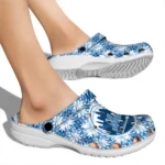 personalized new york mets snowflake mosaic clogs best selling