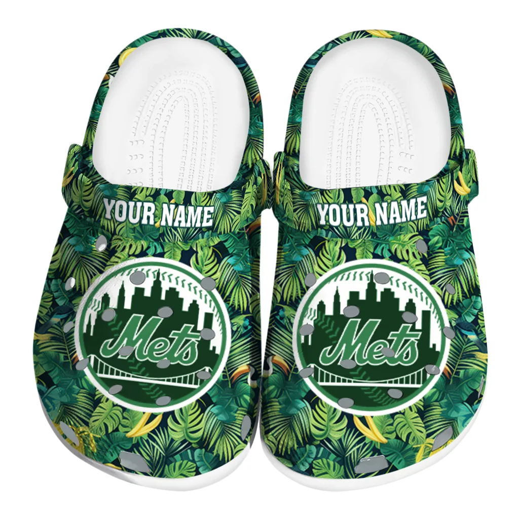 personalized new york mets tropical leaves clogs best selling personalized new york mets tropical leaves clogs best selling