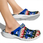 personalized new york rangers christmas motif clogs best selling