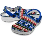 personalized new york rangers christmas motif clogs best selling
