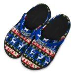 personalized new york rangers christmas motif clogs best selling
