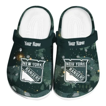 personalized new york rangers deer nightscape clogs best selling