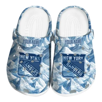 personalized new york rangers mountain artwork clogs best selling