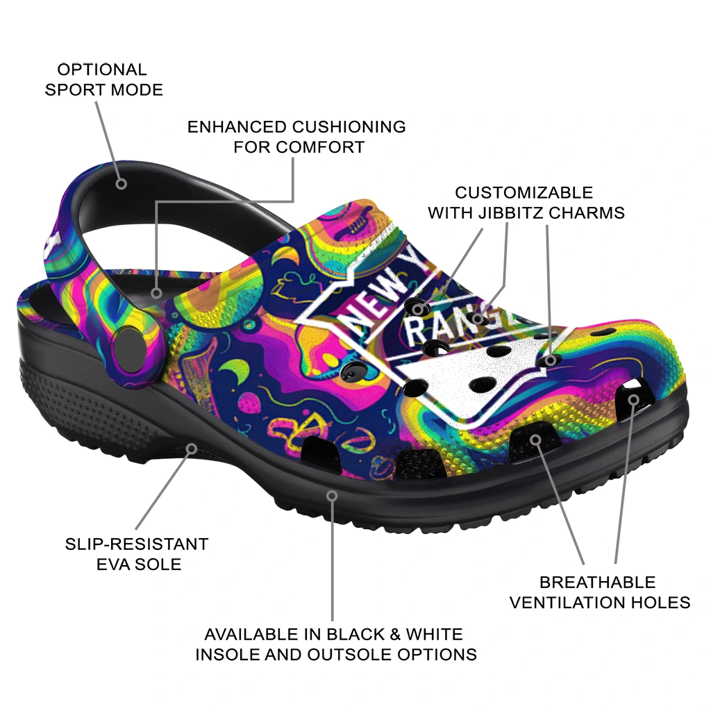 personalized new york rangers swirling mushrooms clogs new arrival personalized new york rangers swirling mushrooms clogs new arrival