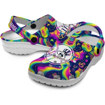personalized new york yankees swirling mushrooms clogs high quality
