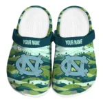 personalized north carolina tar heels hills illustration clogs best selling