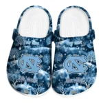 personalized north carolina tar heels snowy hills clogs best selling