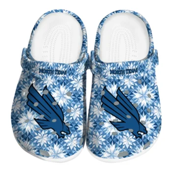 personalized north texas mean green snowflake mosaic clogs best selling